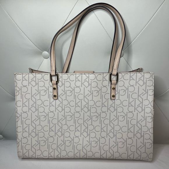 Calvin Klein Monogrammed Hand Bag Perfect Condition - Picture 5 of 5